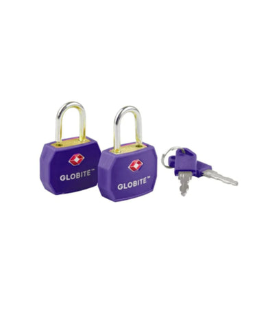 TSA Luggage Locks 2 Pks - Purple - Globite