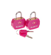 TSA Luggage Locks 2 Pks - Pink - Globite