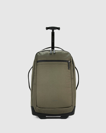 38L Wheeled Duffel Bag  with telescopic handle- Olivine - Globite