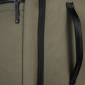 38L Wheeled Duffel Bag zip and handle closeup - Olivine - Globite