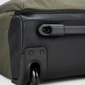 38L Wheeled Duffel Bag wheels closeup- Olivine - Globite