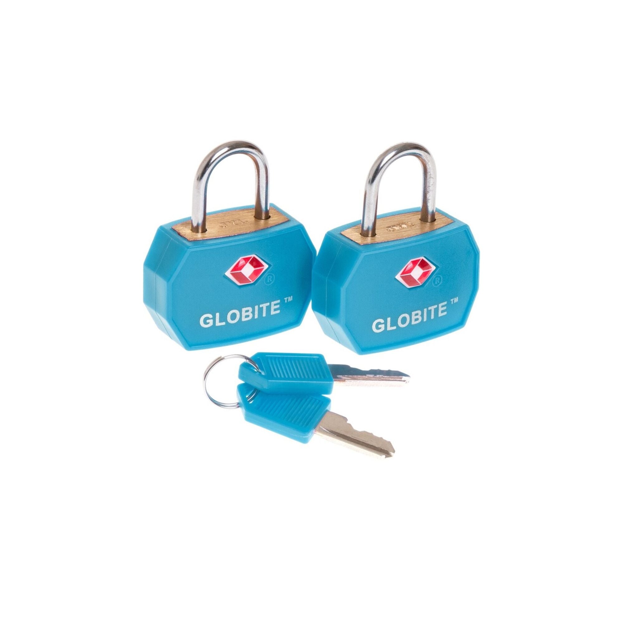 TSA Luggage Locks 2 Pks - Blue - Globite