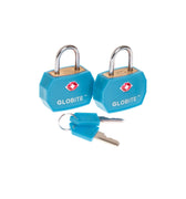 TSA Luggage Locks 2 Pks - Blue - Globite