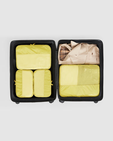 4 Pc Packing Cube Set - Endive Yellow - Globite