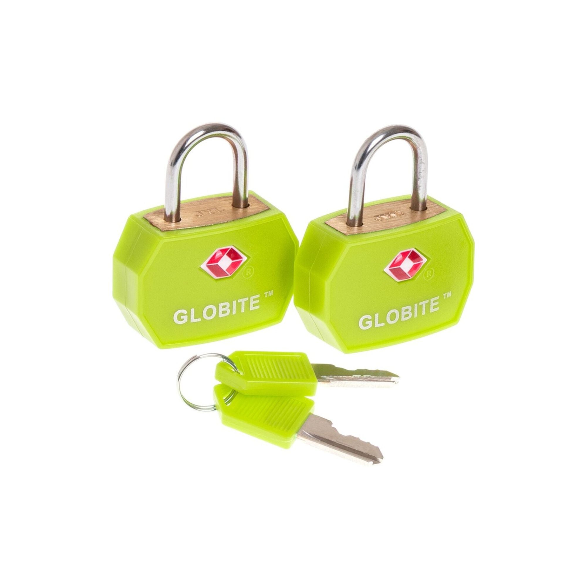 TSA Luggage Locks 2 Pks - Green - Globite