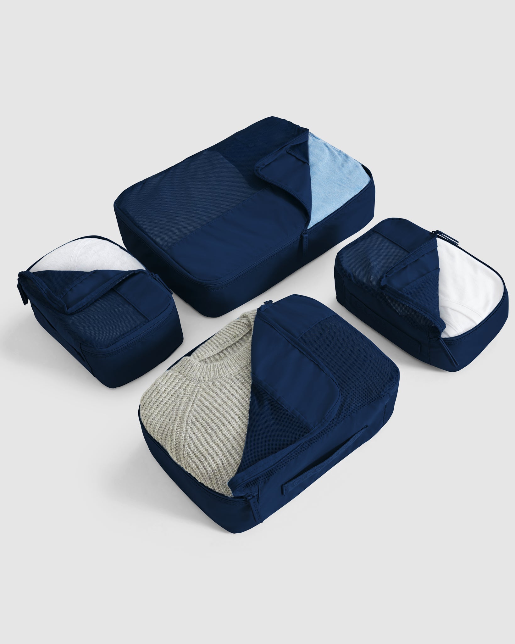 4 Pc Packing Cube Set - Marine Blue