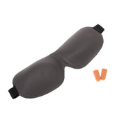 Neoprene Eye Mask with Ear Plugs - Charcoal - Globite