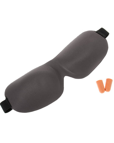 Neoprene Eye Mask with Ear Plugs - Charcoal - Globite