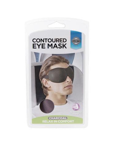 Neoprene Eye Mask with Ear Plugs - Charcoal - Globite