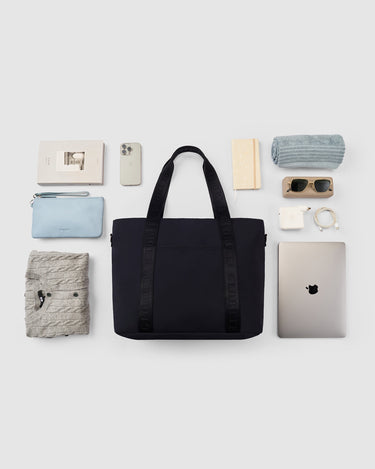 Thea Nylon Tote Bag - Midnight Navy - Globite