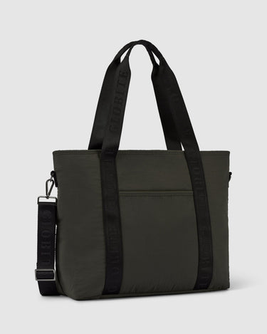 Thea Nylon Tote Bag - Olive Green - Globite