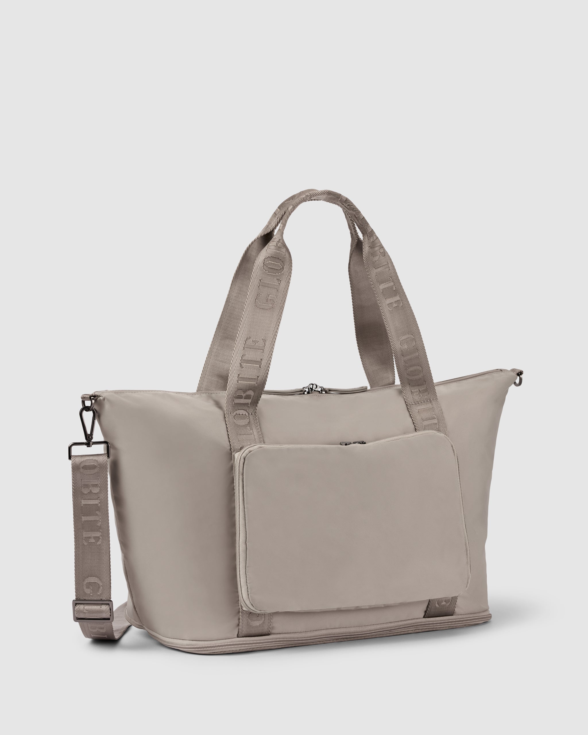 Ellis Foldable Duffle Bag - Oyster Beige - Globite