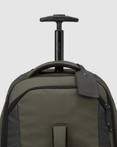 Darley Wheeled Duffle Backpack - Olive Green - Globite
