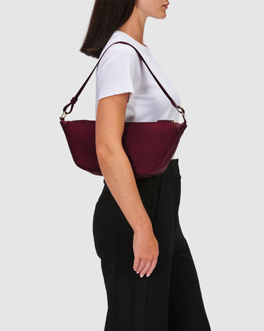 Ines Mini Sling Handbag - Burgundy - Globite