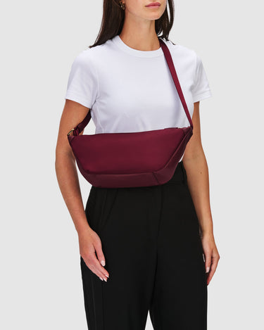 Ines Mini Sling Handbag - Burgundy - Globite