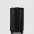 Expandable Medium Check In Suitcase - Caviar Black - Globite
