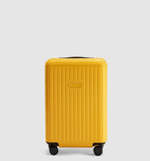 Gold Yellow Hard Carry On Suitcase - front