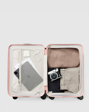 Carry On Suitcase - Whisper Pink - Globite