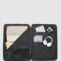 Expandable Large Check In Suitcase - Caviar Black - Globite
