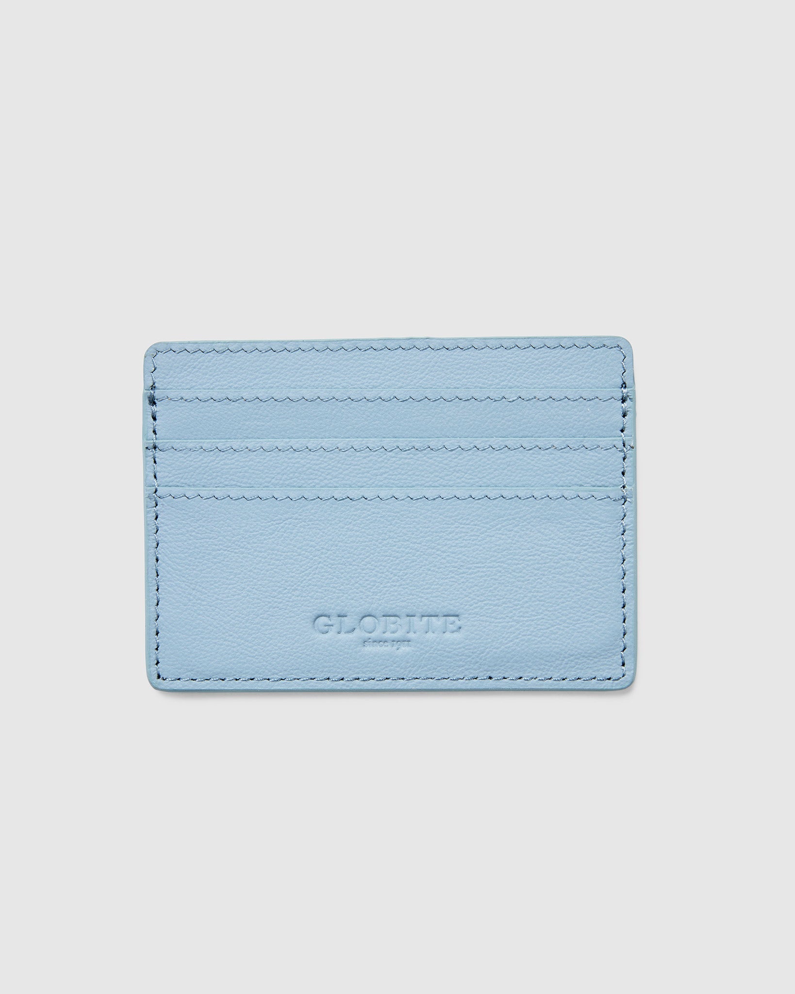 Leather Card Holder - Sky - Globite