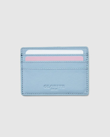 Leather Card Holder - Sky - Globite