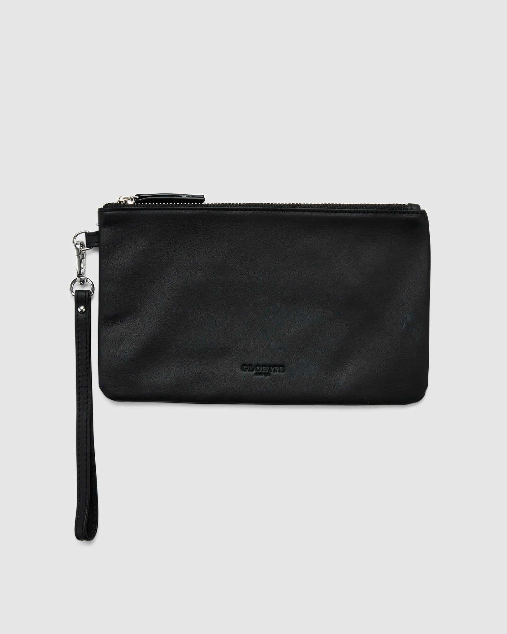 Leather Clutch Travel Pouch - Black - Globite