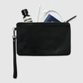 Leather Clutch Travel Pouch - Black - Globite