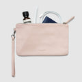 Leather Clutch Travel Pouch - Chic Rose - Globite