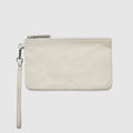 Leather Clutch Travel Pouch - Cinder Grey - Globite