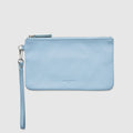 Leather Clutch Travel Pouch - Sky - Globite