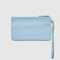 Leather Clutch Travel Pouch - Sky - Globite