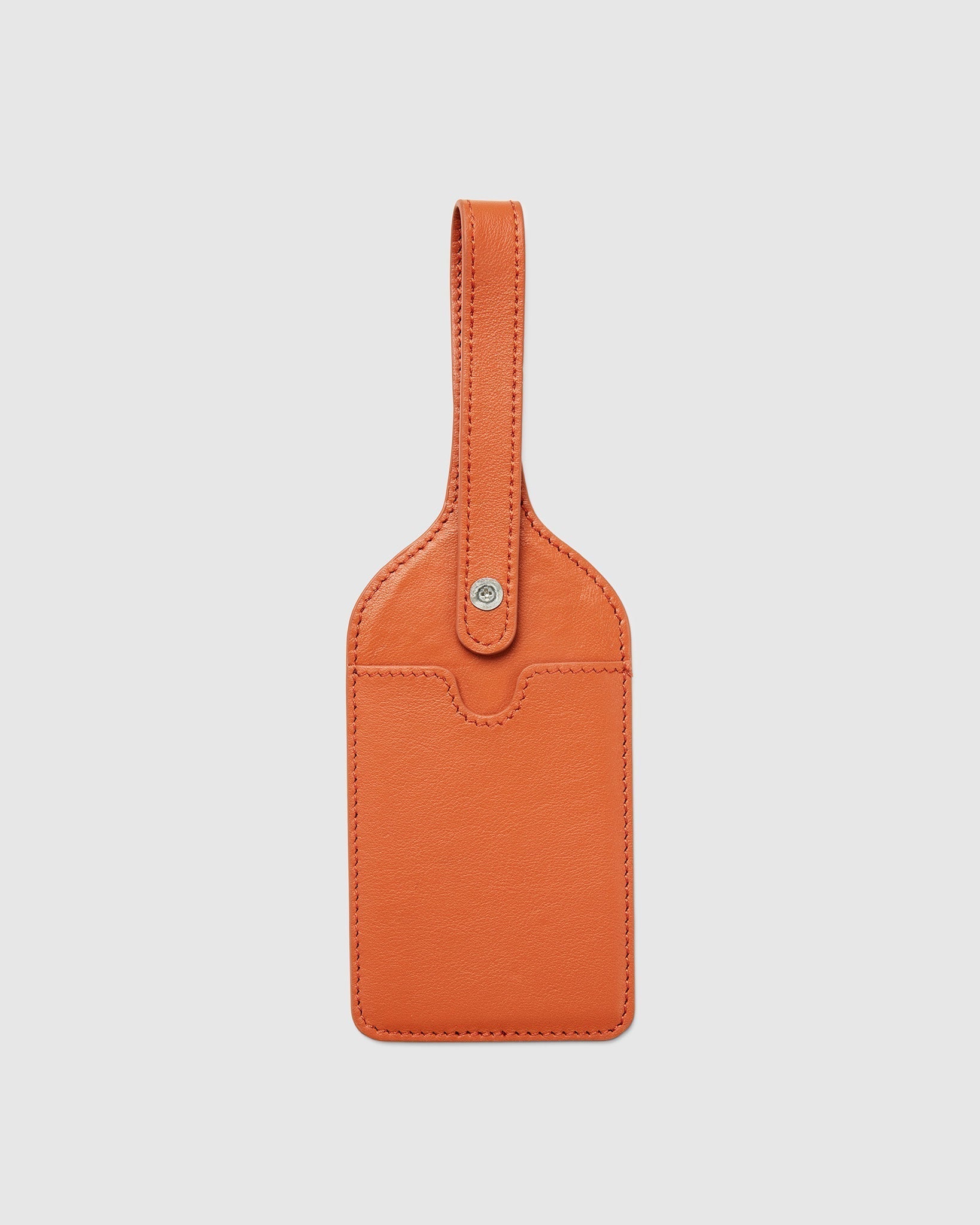 Leather Luggage Tag - Squash Orange - Globite