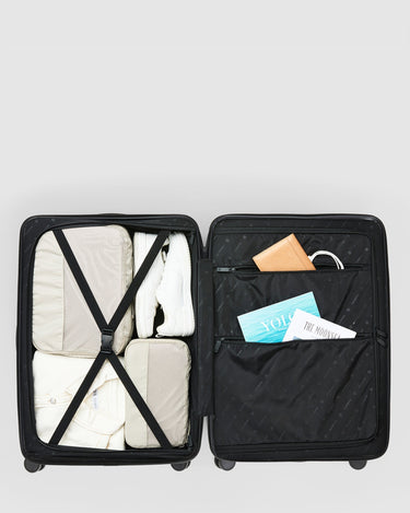 Medium Check In Suitcase - Caviar - Globite