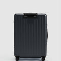 Expandable Medium Check In Suitcase - Caviar Black - Globite