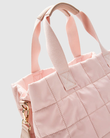 Quilted Tote Bag - Whisper Pink - Globite